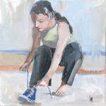 Converses bleues