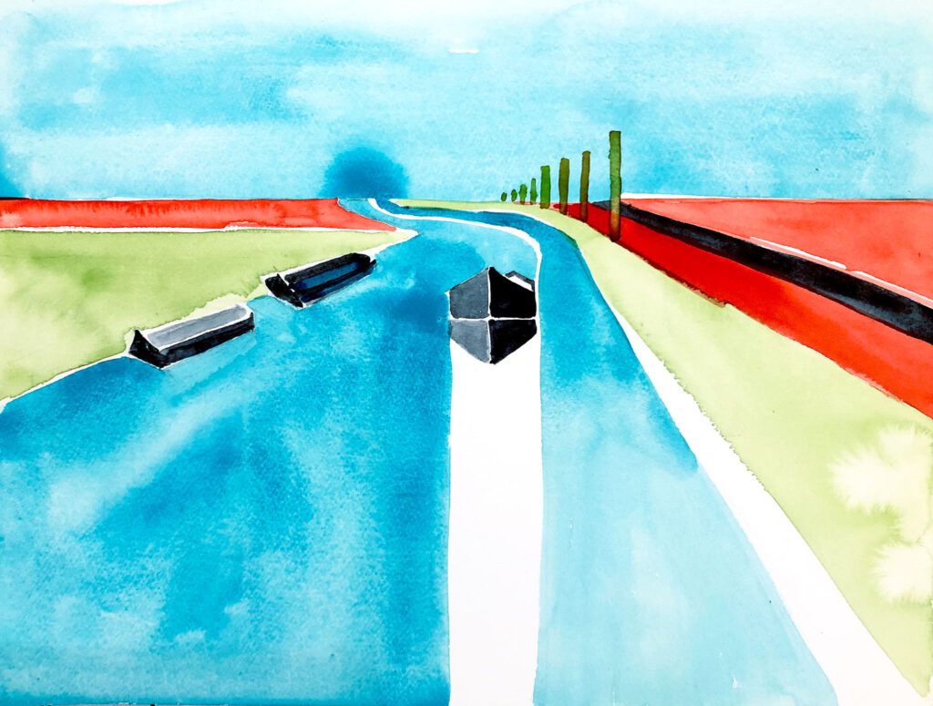 Canal du midi abstract