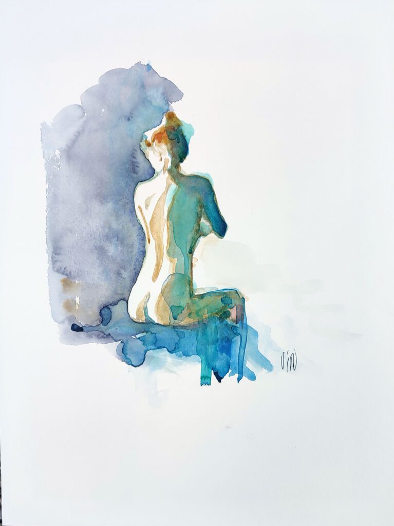 Nu aquarelle