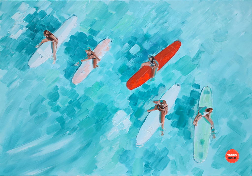 Surf à cinq