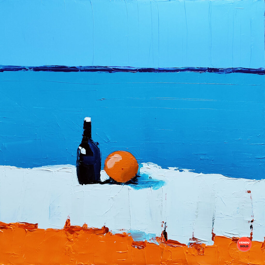 Orange sur table