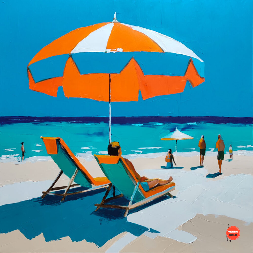 Sous le parasol