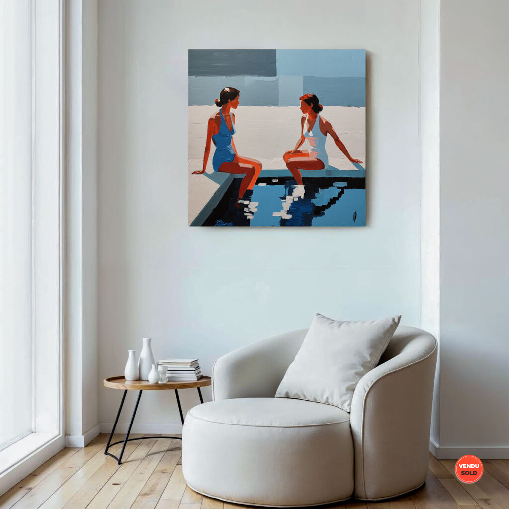 Conversation à la piscine