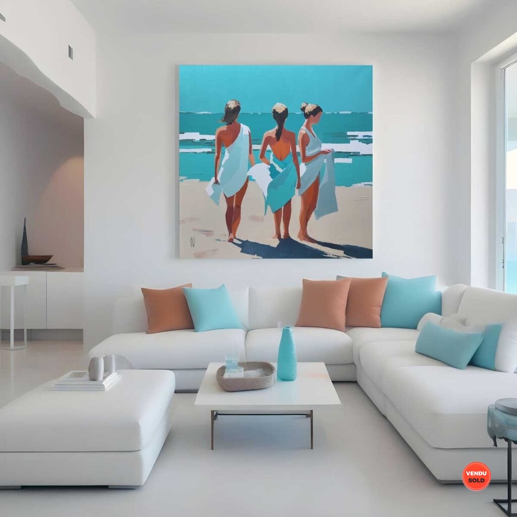 trio sur le sable dété