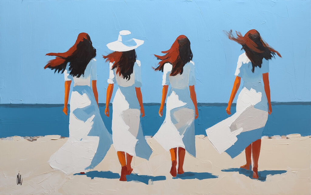 Balade en blanc