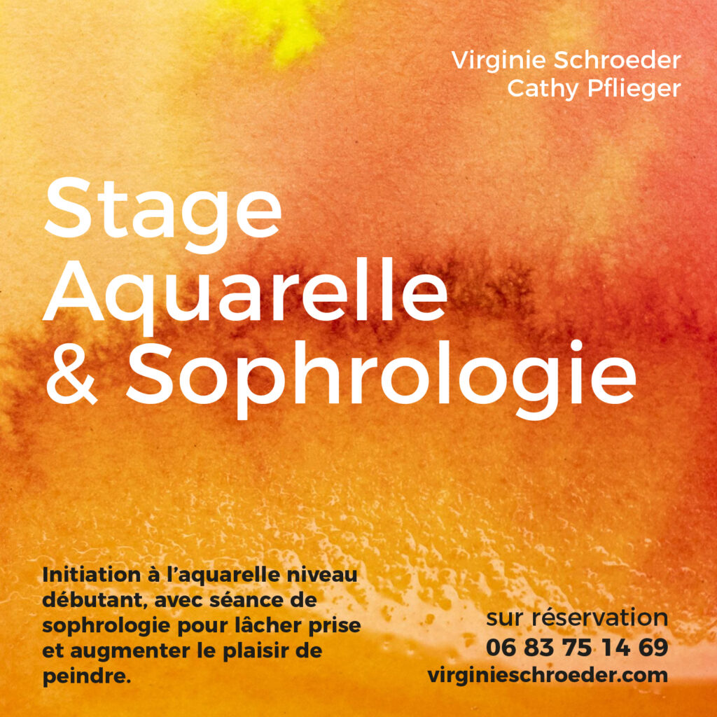 Stage aquarelle et sophrologie niveau débutant