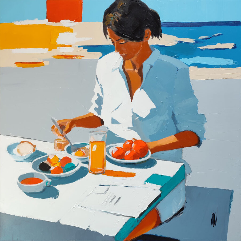 Petit déjeuner sur la plage