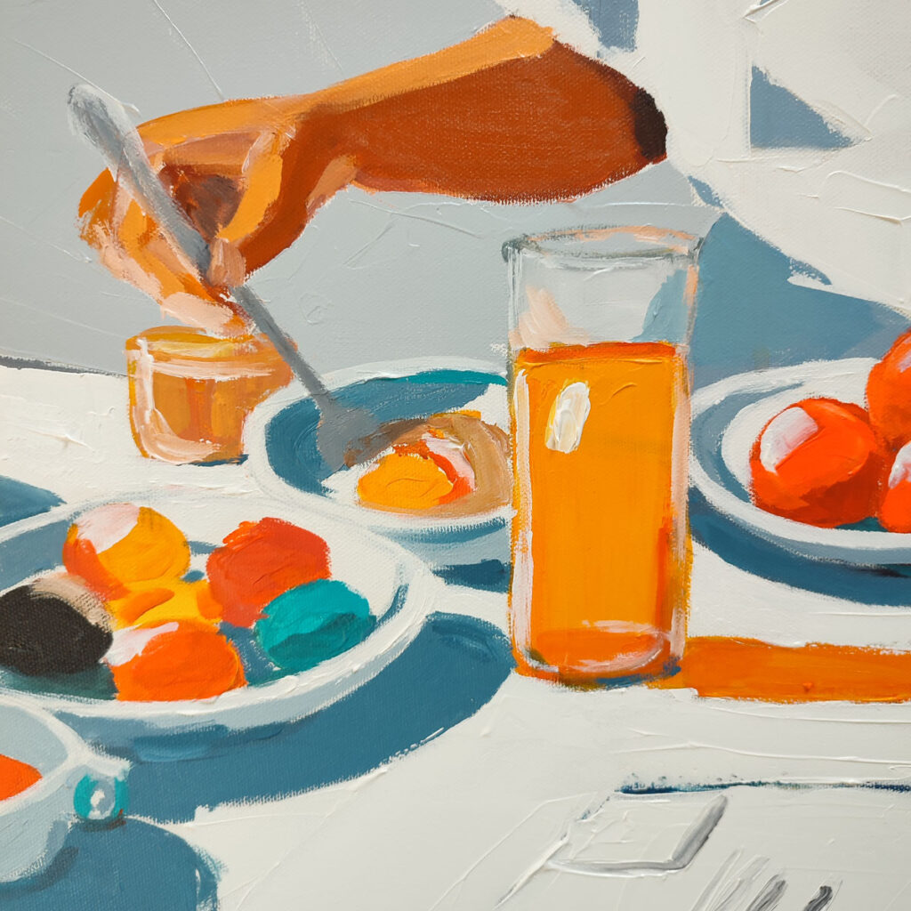 Petit déjeuner sur la plage