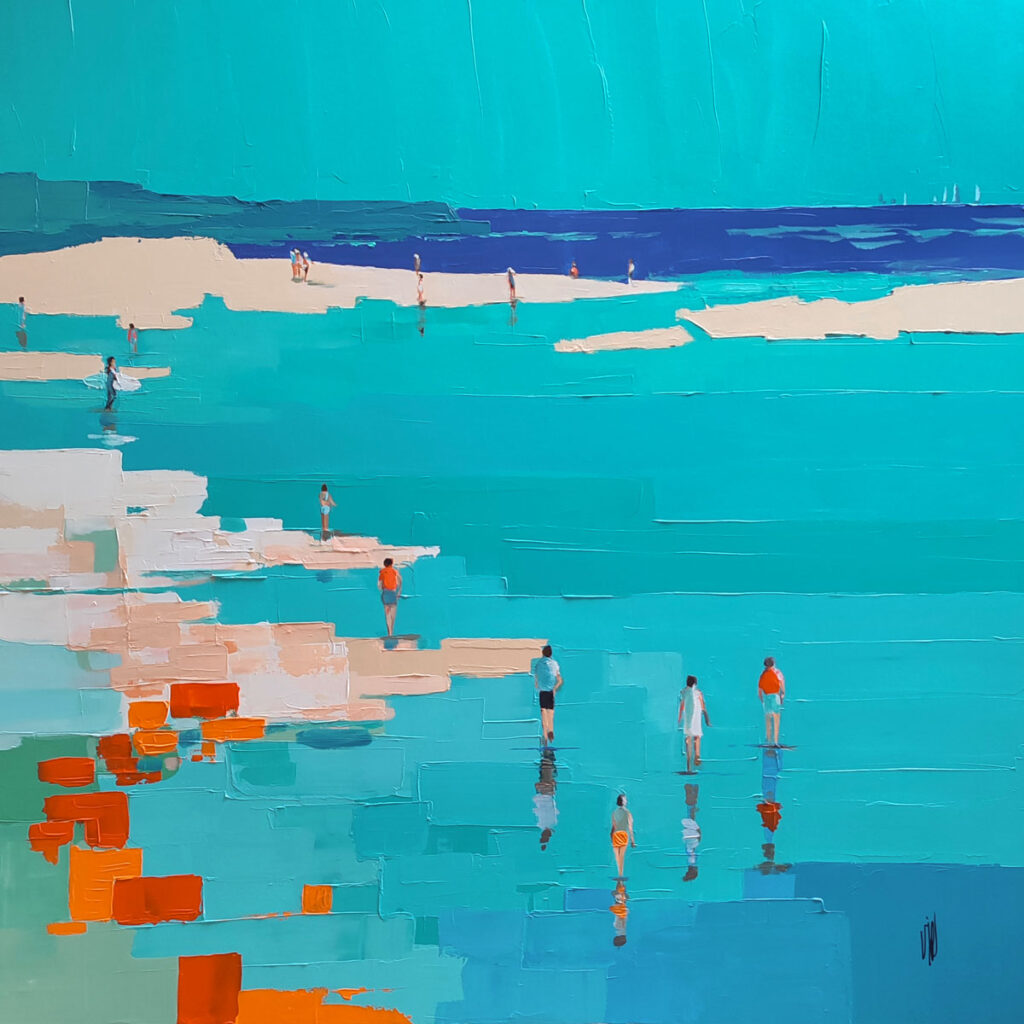 Plage couleurs d'été