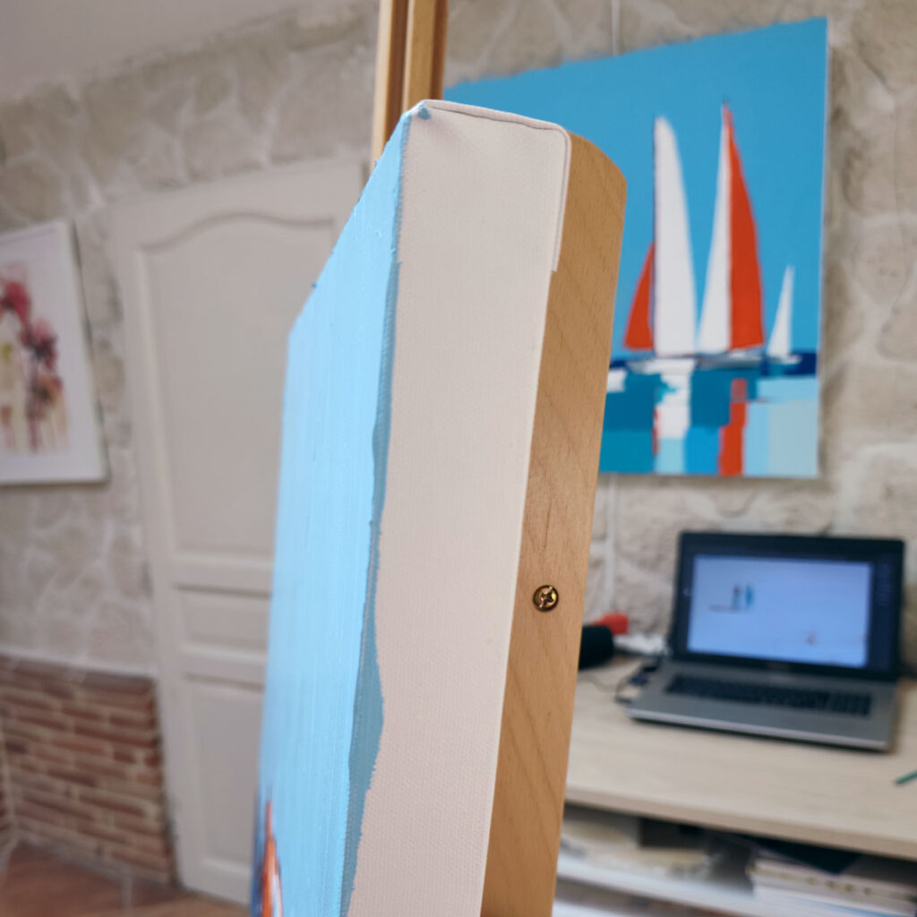 Plage au creux des falaises