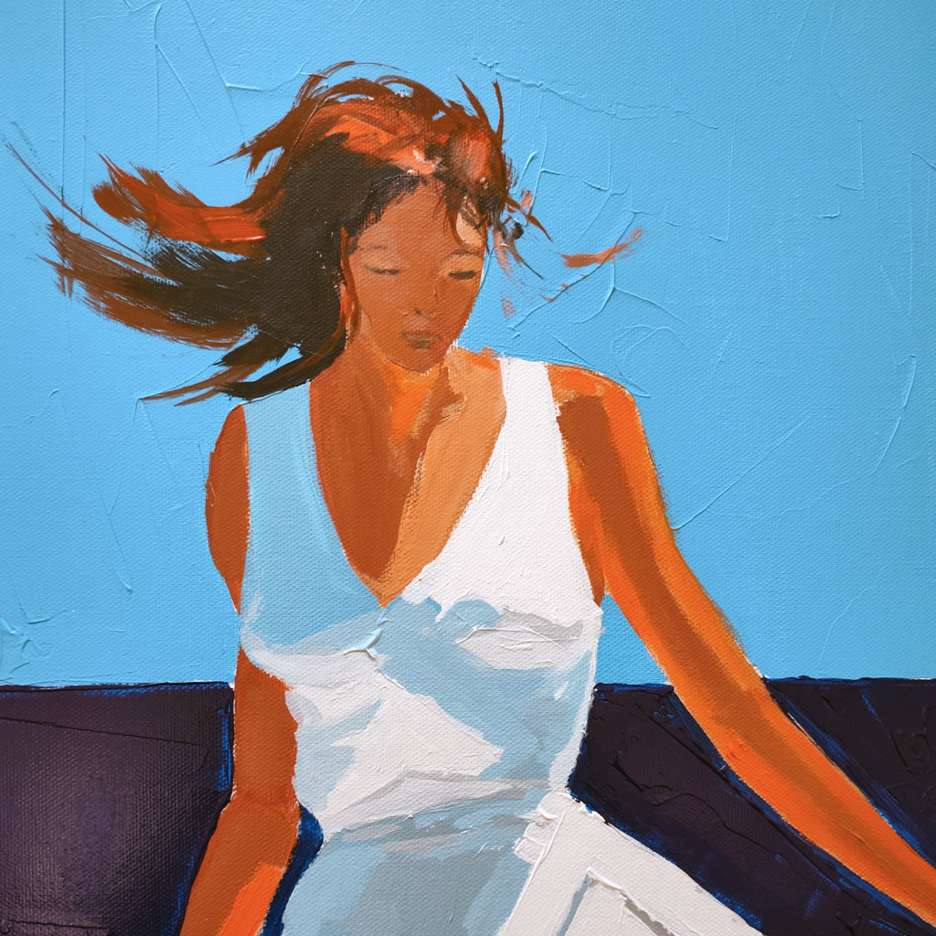 Robe au vent d'été détail