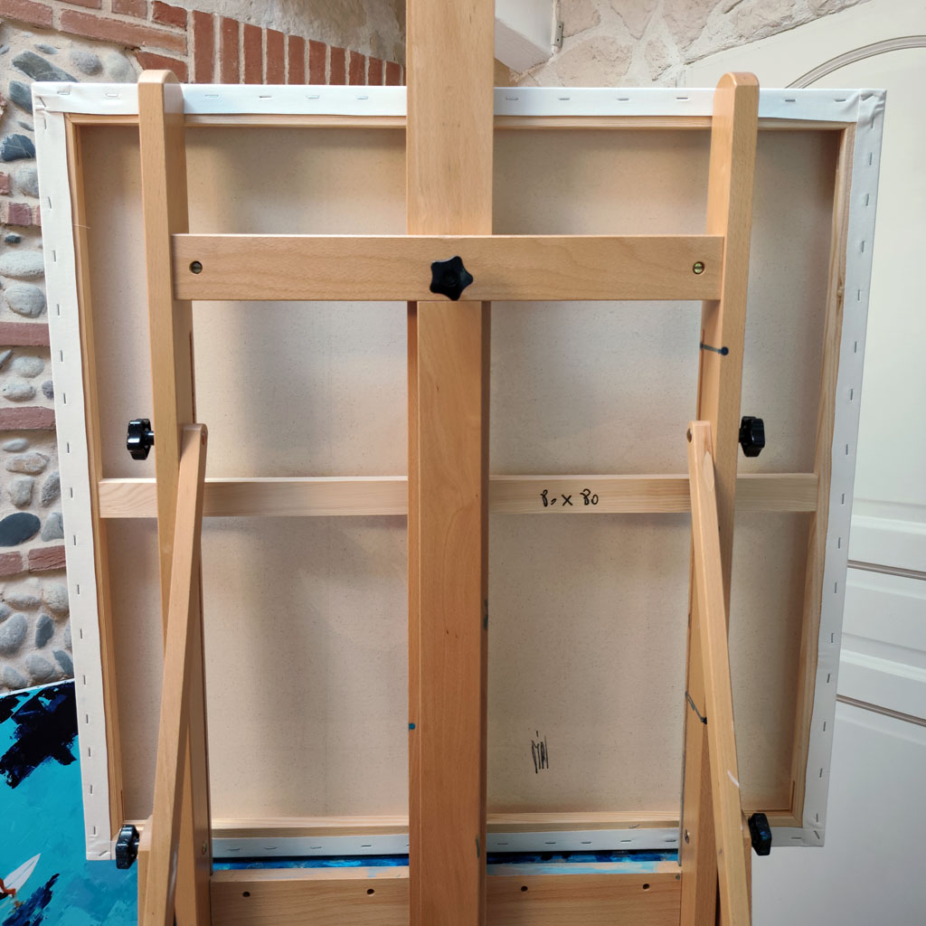 Robe au vent d'été toile sur châssis bois