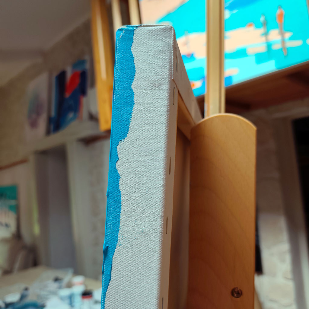 Falaise de lumière turquoise