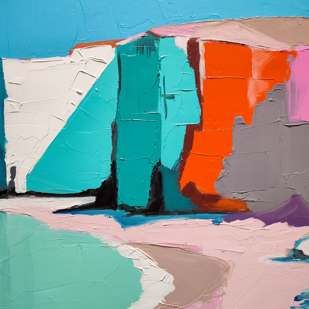 Falaise de lumière turquoise