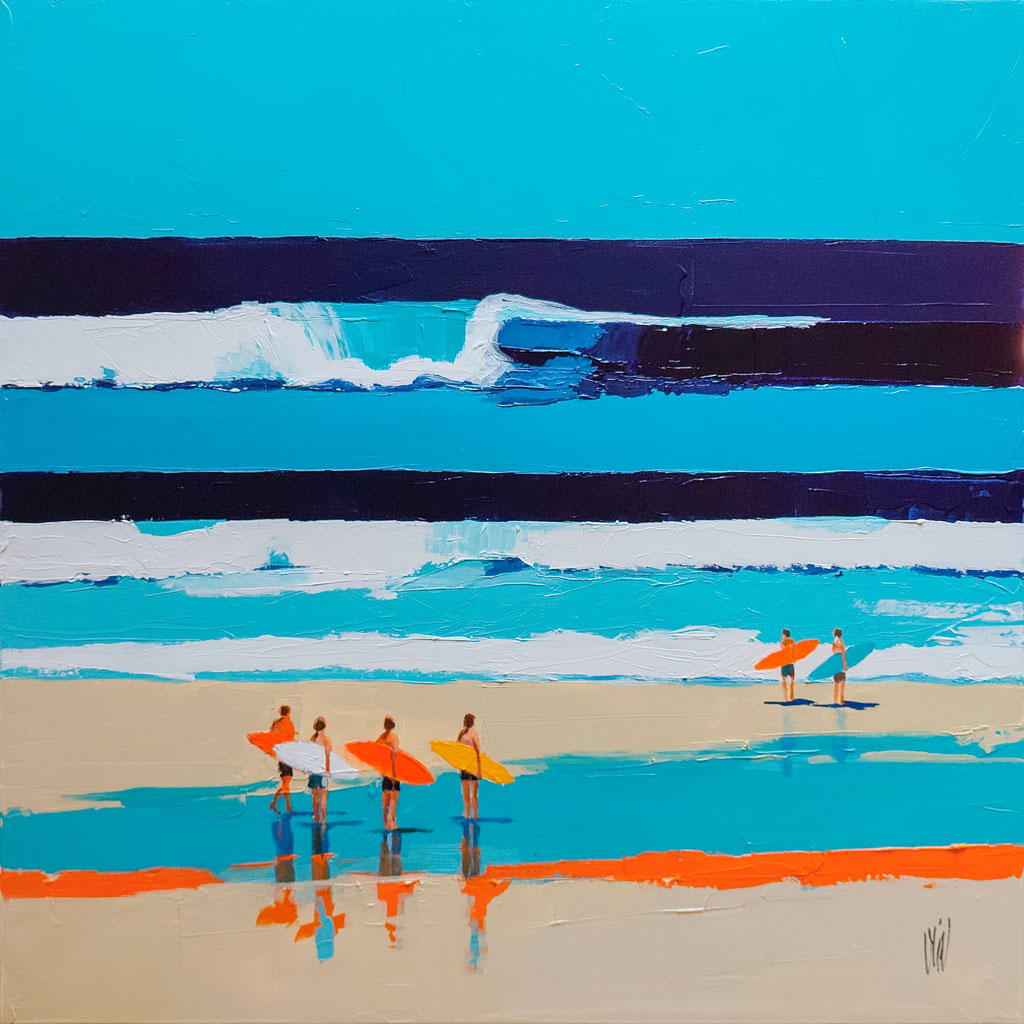 Attente de la vague parfaite