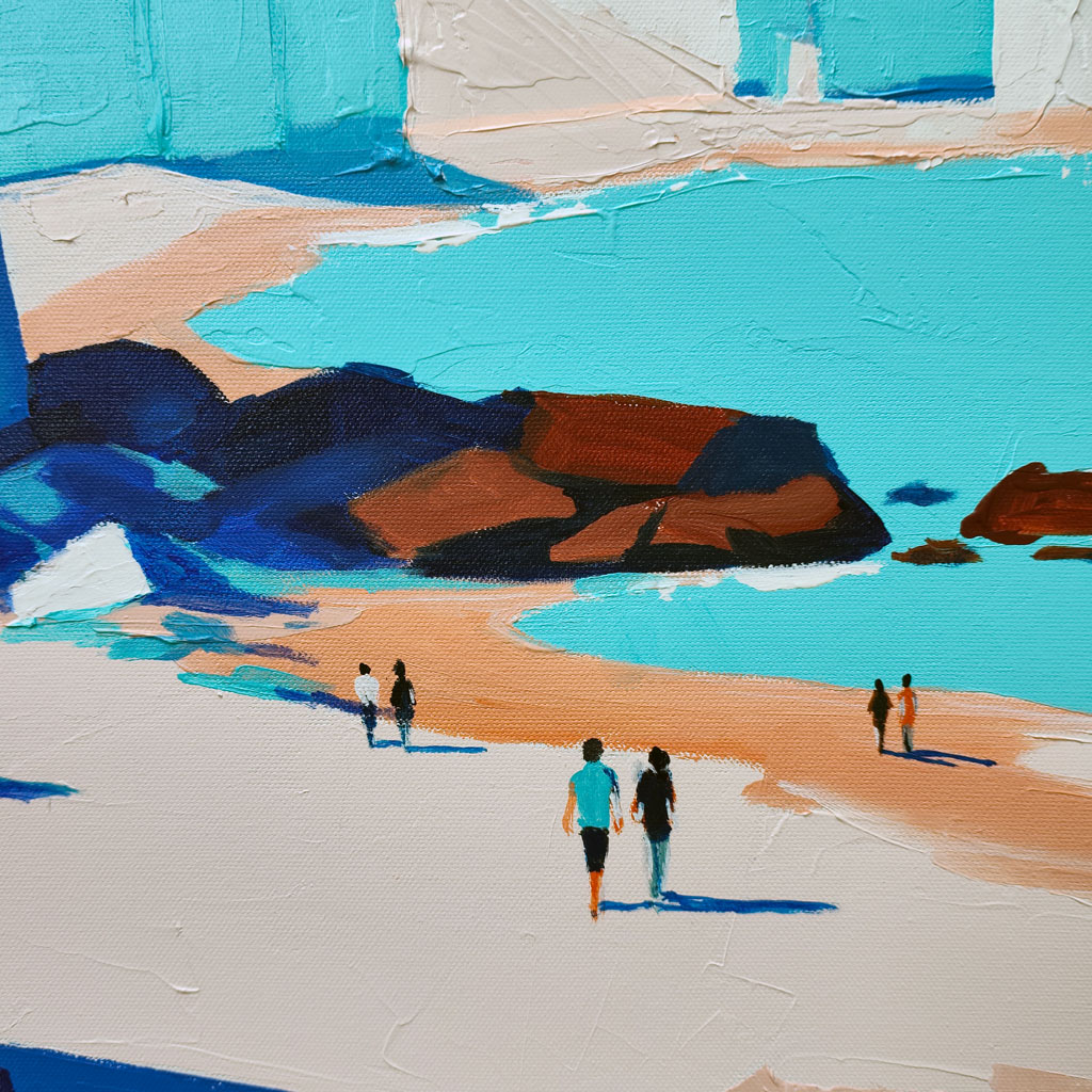 Falaises de lumière bleue