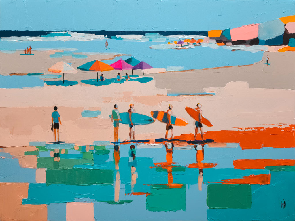 PLAGE ANIMEE 60X80