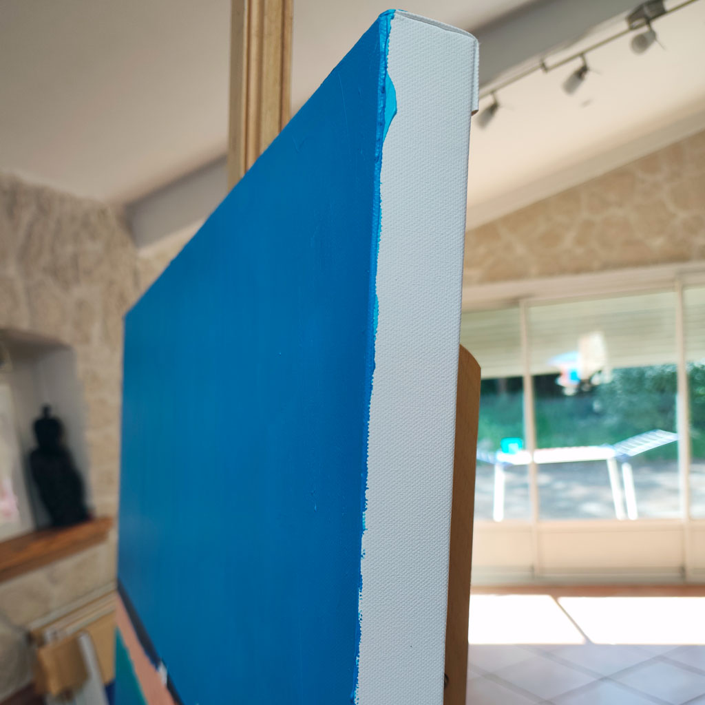 toile vue de côté